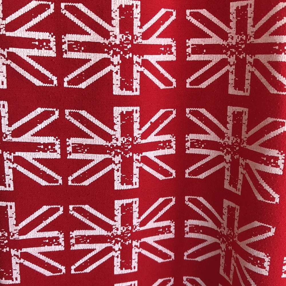 Union Jack Flag Pattern Drawstring Lounge Capris - image 2